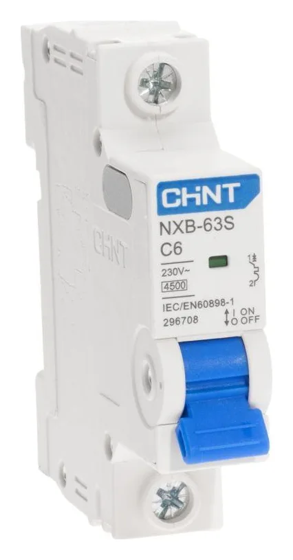 Выключатель автоматический модульный 1п C 6А 4.5кА NXB-63S (R) CHINT 296708