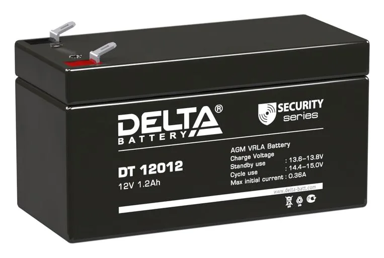 Аккумулятор ОПС 12В 1.2А.ч DT 12012 Delta 4614010040004