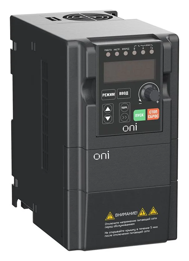 Преобразователь частоты A150 380В 3ф 1.5кВт 5А встроенный торм. модуль ONI A150-33-15NT