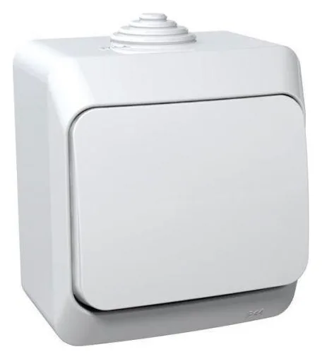 Выключатель 1-кл. ОП Этюд 10А IP44 10AX бел. SE BA10-041B