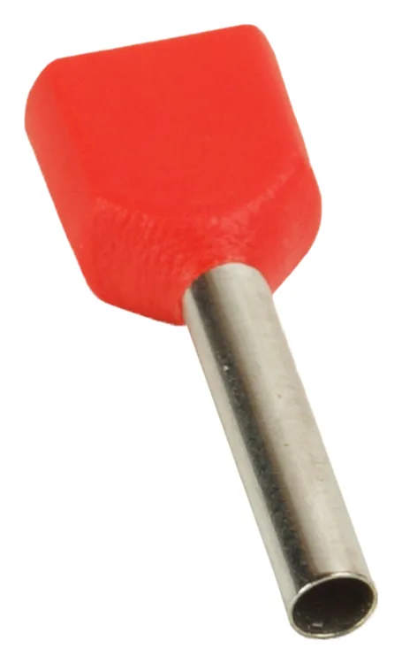 Наконечник штыревой втулочный под два провода НШвИ2 OptiKit T-Shv2-PVC- 1.5-12 (уп.100шт) КЭАЗ 278048