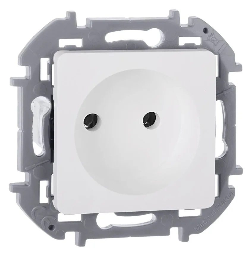 Розетка 1-м СП Inspiria 16А IP20 250В 2P механизм бел. IEK 673710