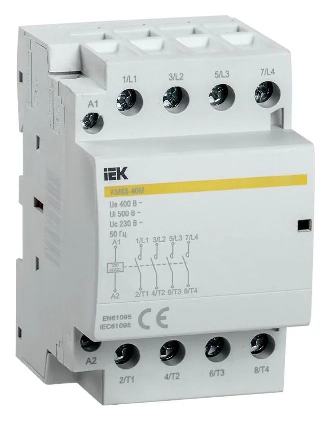 Контактор модульный КМ63-40М AC/DC KARAT IEK MKK21-63-40