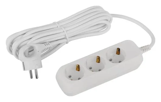 Удлинитель 3х5м с заземл. 16А IP20 GREEN LINE UDL-16-350-E ПВС 3х1 Эра Б0065045