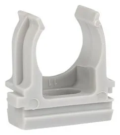 Держатель для труб (клипса) d16мм сер. (уп.100шт) Plast EKF derj-z-16n