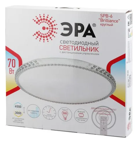 Светильник светодиодный SPB-6-70-RC R Brilliance 70Вт 3000-6500К 5950Лм с ДУ 500х77мм Эра Б0036369