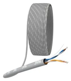 Кабель витая пара U/UTP кат.5E 2х2х24AWG solid CCA PVC Simple сер. (м) UL-2-PVC-A Эра Б0044433