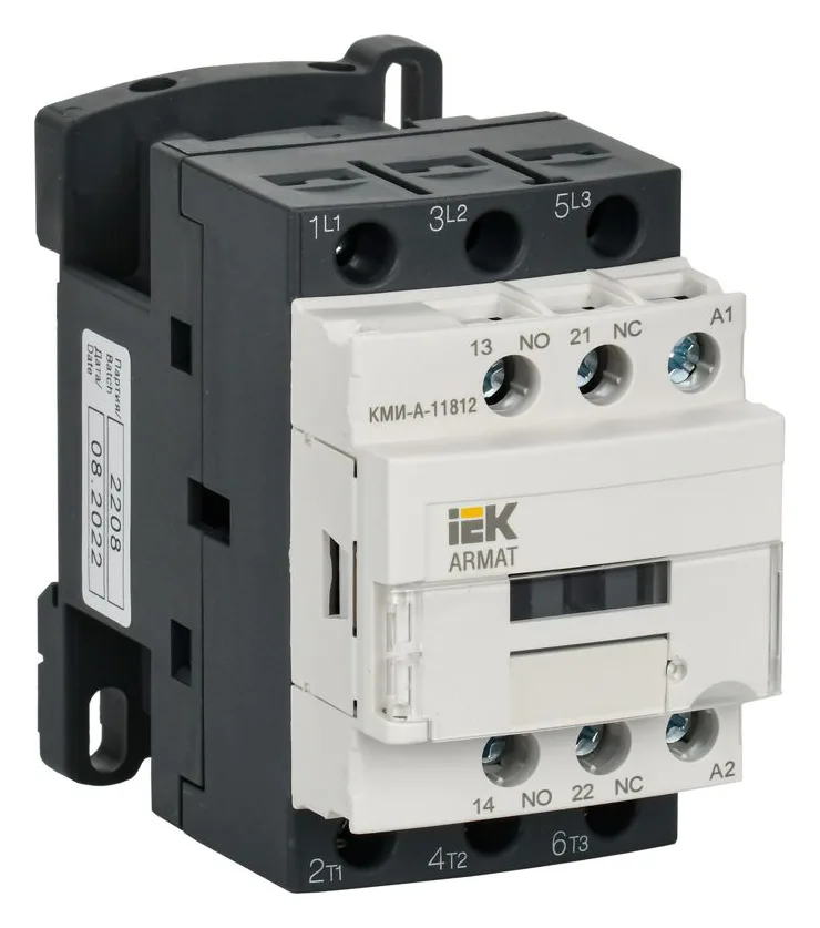 Контактор КМИ-А-11812 LC1D 18А кат. 230В AC 1НО+1НЗ AC-3 IEK AR-ACC-11-018-230-11