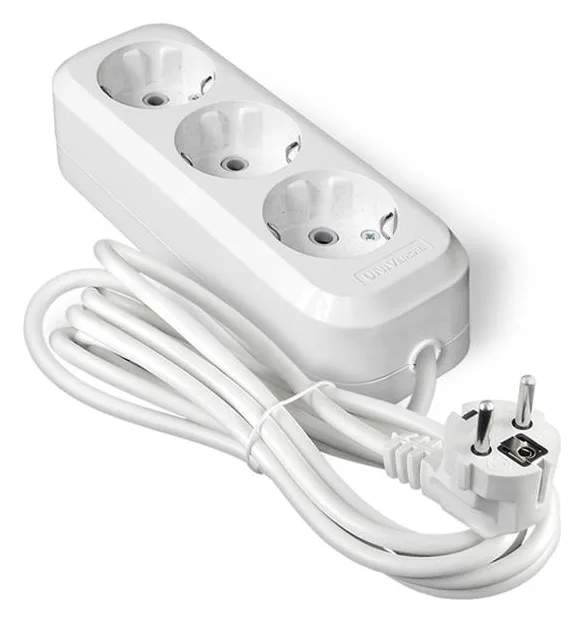 Удлинитель 3х3м с заземл. 13А IP20 Е-303 ПВС 3х1 АБС-пластик UNIVersal 9631977
