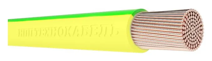 Провод ПуГПнг(А)-HF 1х6 450/750В Ж/З (бухта) (м) Технокабель 00-00149594