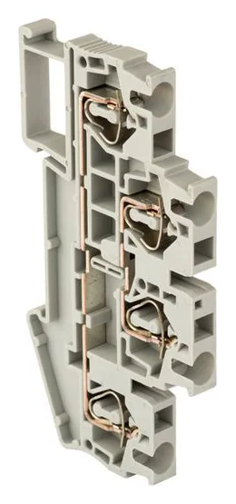 Колодка клеммная ST-2.5 26А двойн. пружинная сер. EKF plc-jxb-st-2.5-4-2