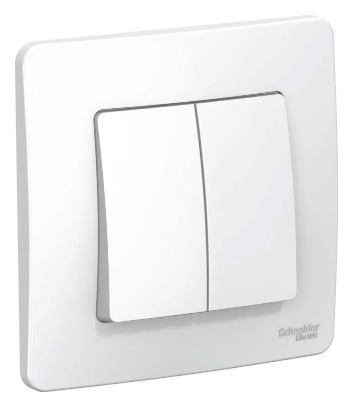 Выключатель 2-кл. СП Blanca 10А IP20 (сх. 5) 250В бел. SE BLNVS010501