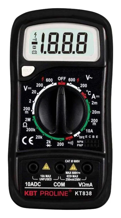 Мультиметр цифровой KT 838 "PROLINE" КВТ 791280