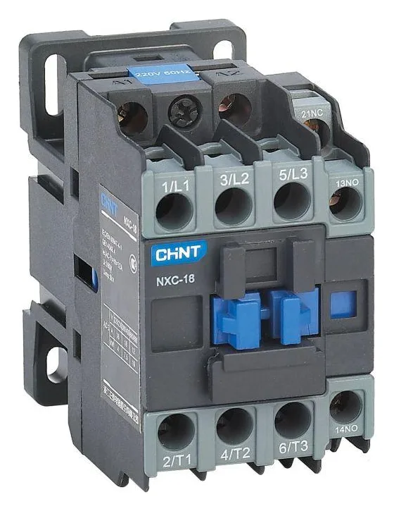 Контактор NXC-18 18А кат. 220В AC 1НО+1НЗ AC-3 (R) CHINT 836904
