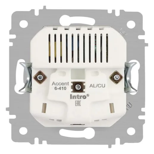 Розетка 1-м СП Accent 6-410-01 16А IP20 250В P+E Schuko защ. шторки + 2хUSB бел. Intro Б0063689