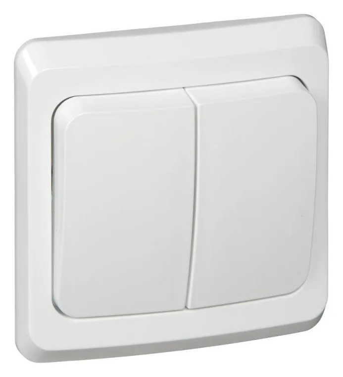 Выключатель 2-кл. СП Этюд 10А IP20 бел. SE BC10-002B