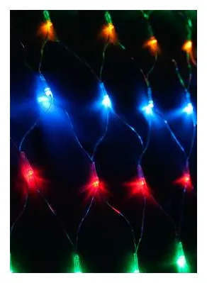 Гирлянда Сеть 240LED 1.8х1.7м с контроллером (разные режимы мигания) провод 3м IP20 мультиколор Космос KOC_NET240LED_RGB