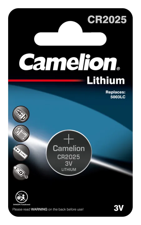 Элемент питания литиевый CR2025 BL-1 (блист.1шт) Camelion 3067