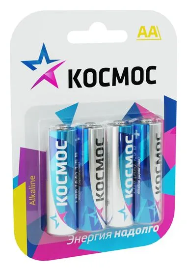Элемент питания алкалиновый AA/LR6 BP-4 (блист.4шт) КОСМОС KOCLR64BL_classic