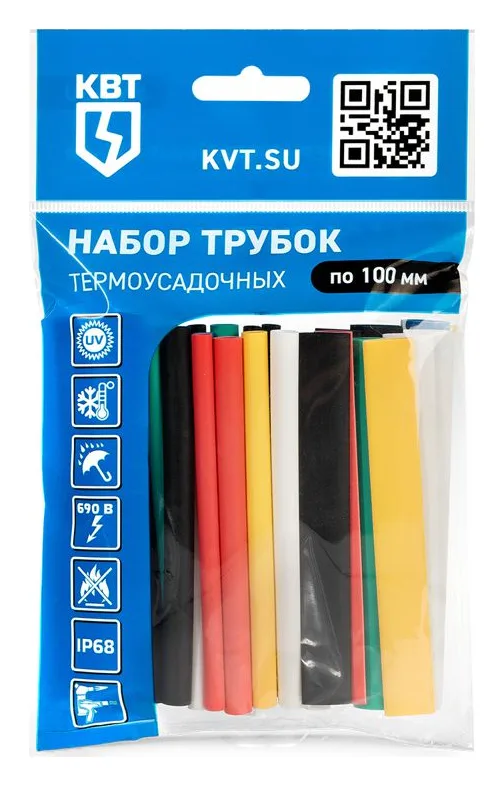Набор трубок термоусадочных "Колорит Мульти" КВТ 73644