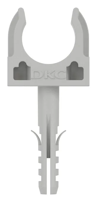 Держатель для труб (клипса) d16мм с защелкой и дюбелем DKC 51316