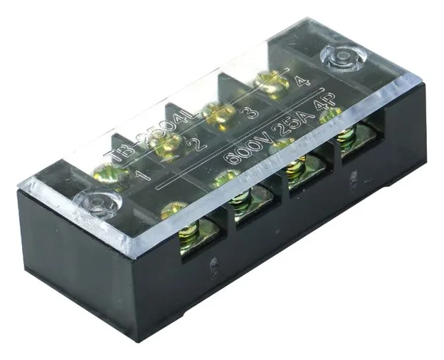 Блок зажимов ТВ-2504. 25А. 4 клеммные пары IP30 Электротехник ET522085