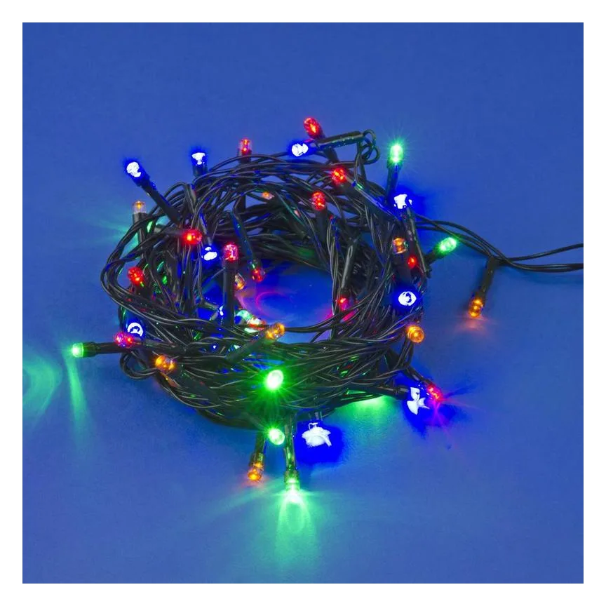 Гирлянда LED ULD-S0500-050/DGA MULTI IP20 5м 50 диодов разноцвет. свет провод зел. Uniel UL-00007303