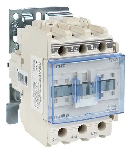 Контактор КМЭ-3 50А кат. 230В AC 1НО+1НЗ EKF ctr-s-50-220