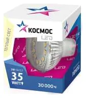 Лампа светодиодная JCDR 3Вт 220В GU5.3 3000К Космос Lksm_LED3wJCDRC30