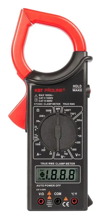Клещи токовые цифровые KT 266C "PROLINE" КВТ 79132