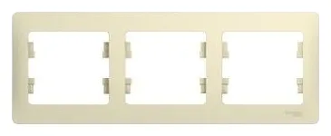 Рамка 3-м Glossa горизонт. беж. SE GSL000203