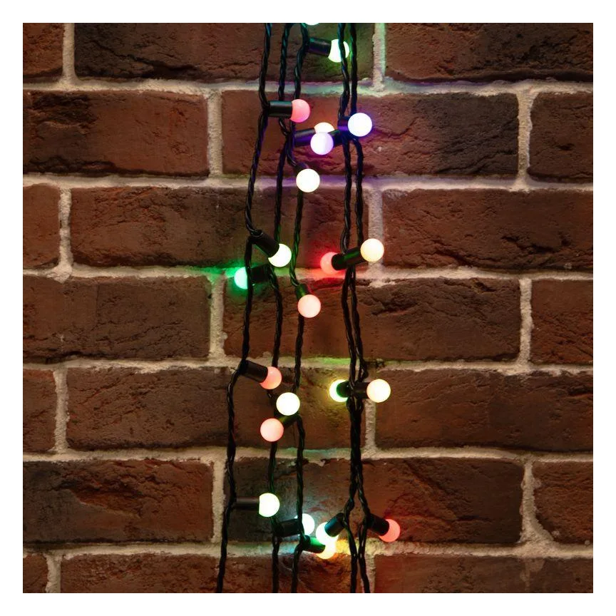 Гирлянда светодиодная "Мультишарики" 20м d17.5мм 200LED RGB 16Вт 220-240В IP65 провод ПВХ черн. (нужен шнур питания 303-500) Neon-Night 303-509