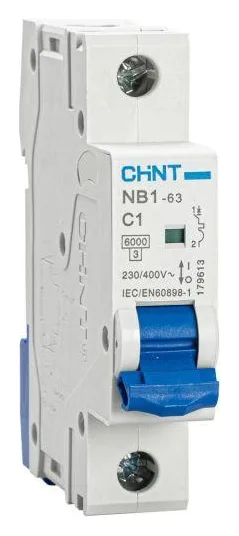 Выключатель автоматический модульный 1п C 1А 6кА NB1-63 (R) CHINT 179613