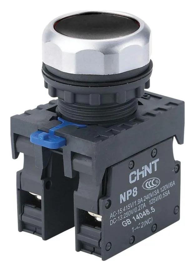 Кнопка управления NP8-11BN/2 без подсветки черн. 1НО+1НЗ IP65 (R) CHINT 667112