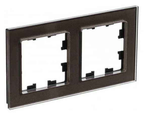 Рамка 2-м AtlasDesign Nature стекло мокко SE ATN320602