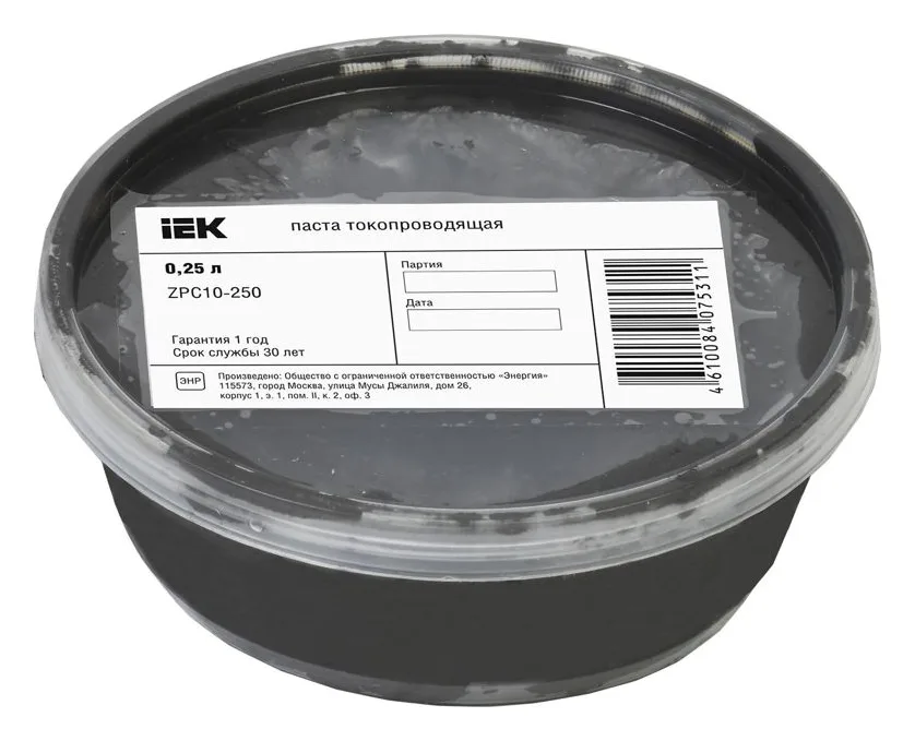 Паста токопроводящая 0.25л IEK ZPC10-250