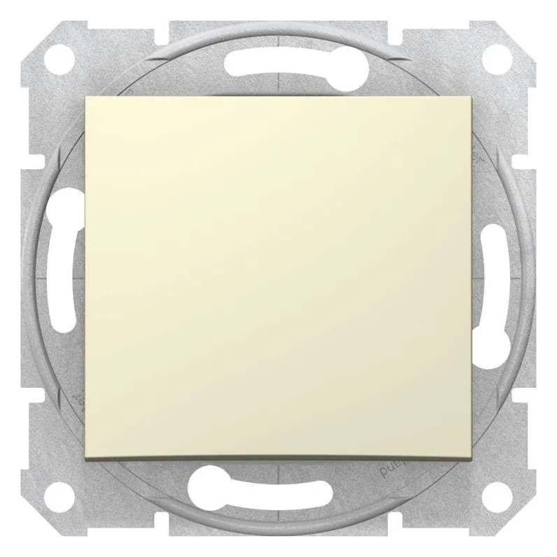 Выключатель 1-кл. СП Sedna 10А IP20 (сх. 1) 250В механизм беж. SchE SDN0100147