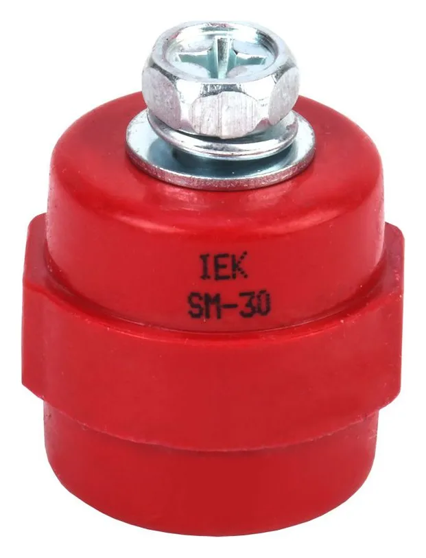Изолятор SM30 (М8) силовой с болтом IEK YIS11-30-08-B