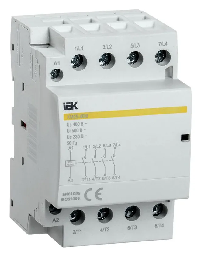 Контактор модульный КМ25-40М AC/DC KARAT IEK MKK21-25-40