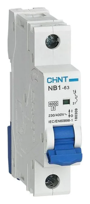 Выключатель автоматический модульный 1п D 3А 6кА NB1-63 (R) CHINT 179634