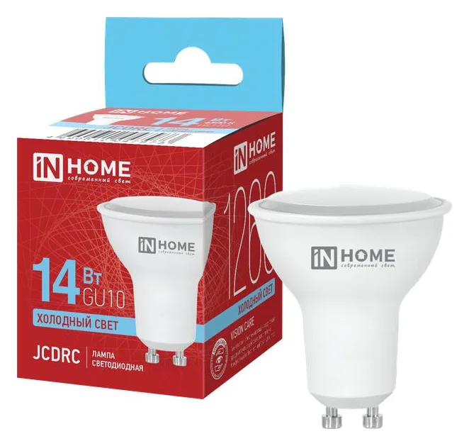 Лампа светодиодная LED-JCDRC-VC 14Вт 230В GU10 6500К 1260лм IN HOME 4690612047973
