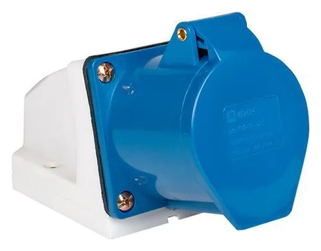 Розетка наружн. уст. 16А 220В 2P+PE IP44 (113) EKF ps-113-16-220