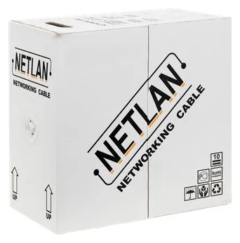 Кабель U/UTP кат.6 4 пары LSZHнг(B)-HF оранж. (уп.305м) NETLAN EC-UU004-6-LSZH-OR