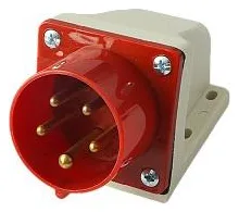 Вилка стационарная для наружн. уст. PPC 515 3PPEN 16А 380В IP44 JazzWay 5072855