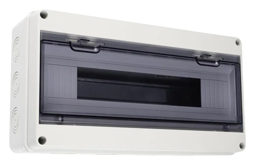 Бокс модульный накладной PDB/W 4018 GR (ЩРН-ПГ-18) IP65 пластик. JazzWay 5072121