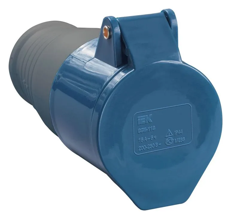 Розетка кабельная 32А 220В 2P+PE ССИ-223 IP44 IEK PSR21-032-3