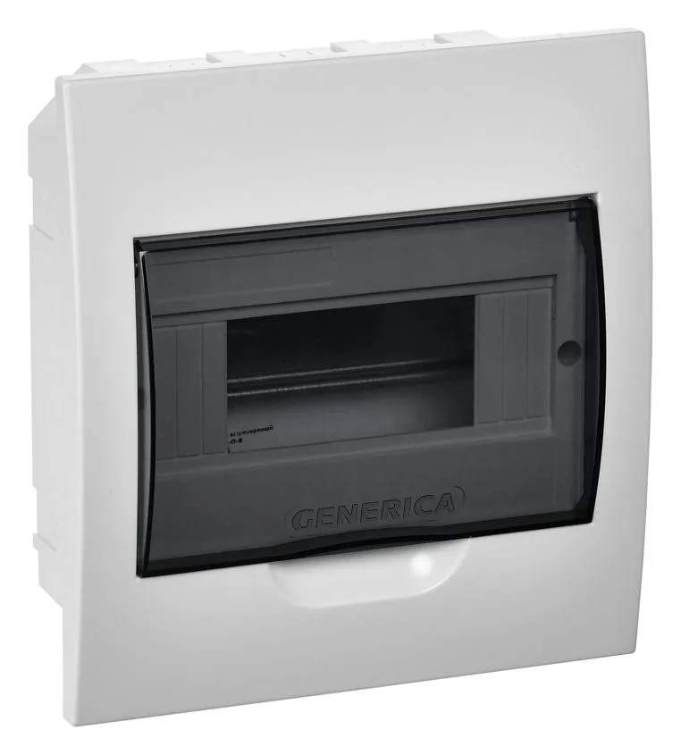 Бокс ЩРВ-П-8 мод. встраив. пластик IP41 GENERICA MKP12-V-08-41-G