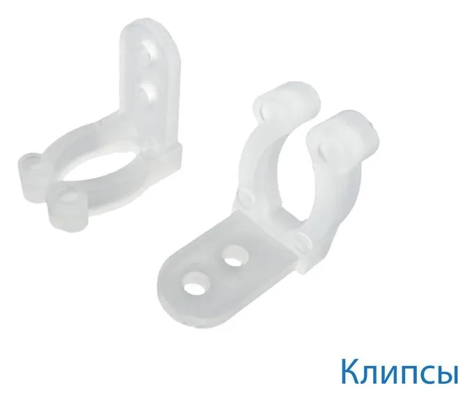 Клипса для монтажа Дюралайта 13мм (уп.20шт) Космос KOC-DL-CL13