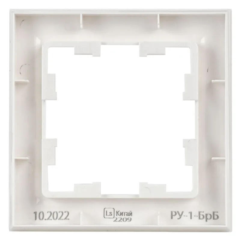 Рамка 1-м BRITE РУ-1-БрБ бел. IEK BR-M12-K01