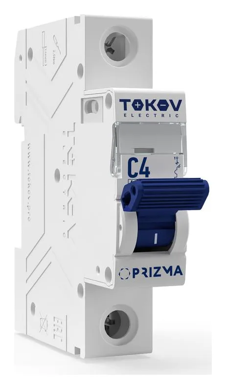 Выключатель автоматический модульный 1п C 4А 6кА PRIZMA TOKOV ELECTRIC TKE-PZ60-MCBI-1-4-C